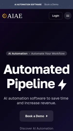 Mobile screenshot of AI Automation Engineer